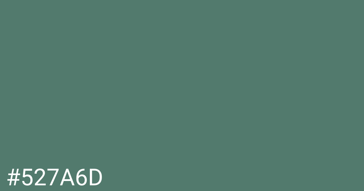 Hex color #527a6d graphic