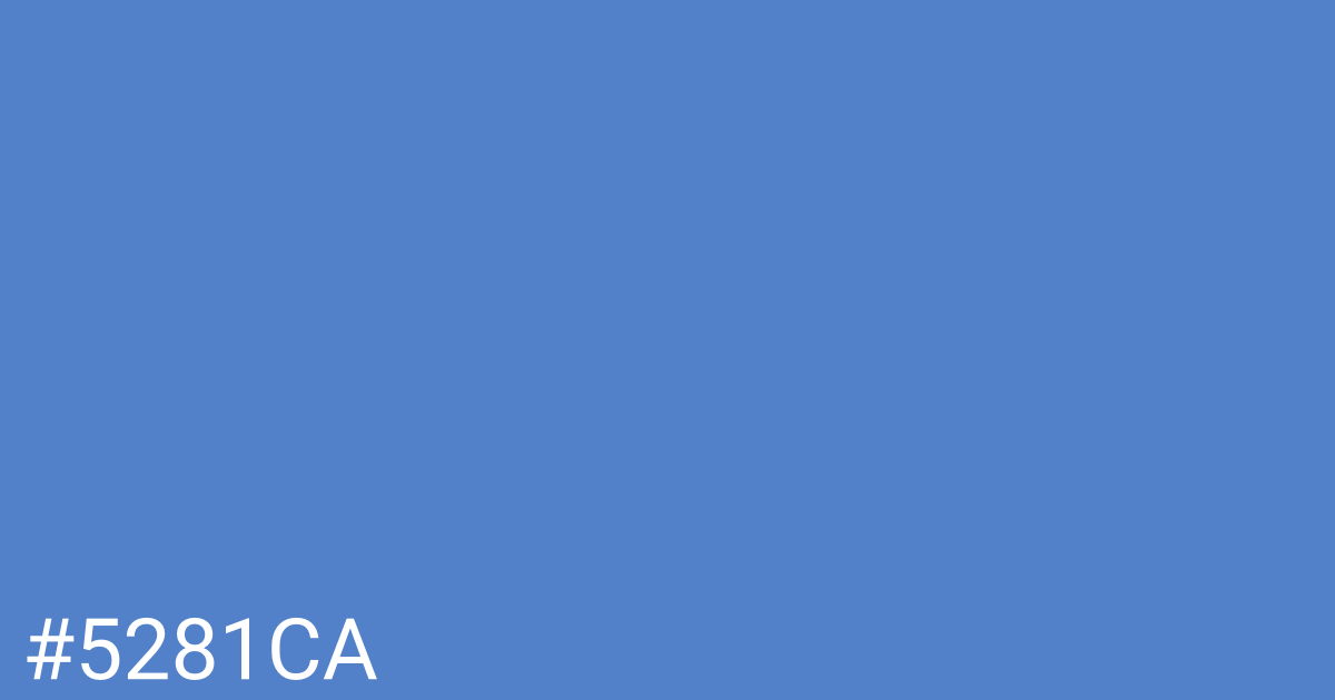 Hex color #5281ca graphic