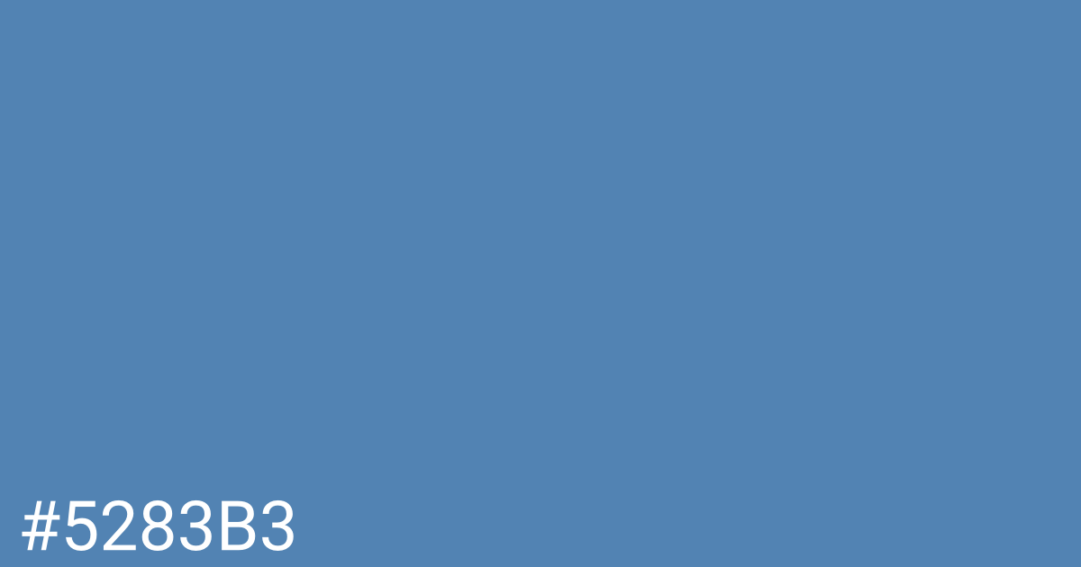 Hex color #5283b3 graphic