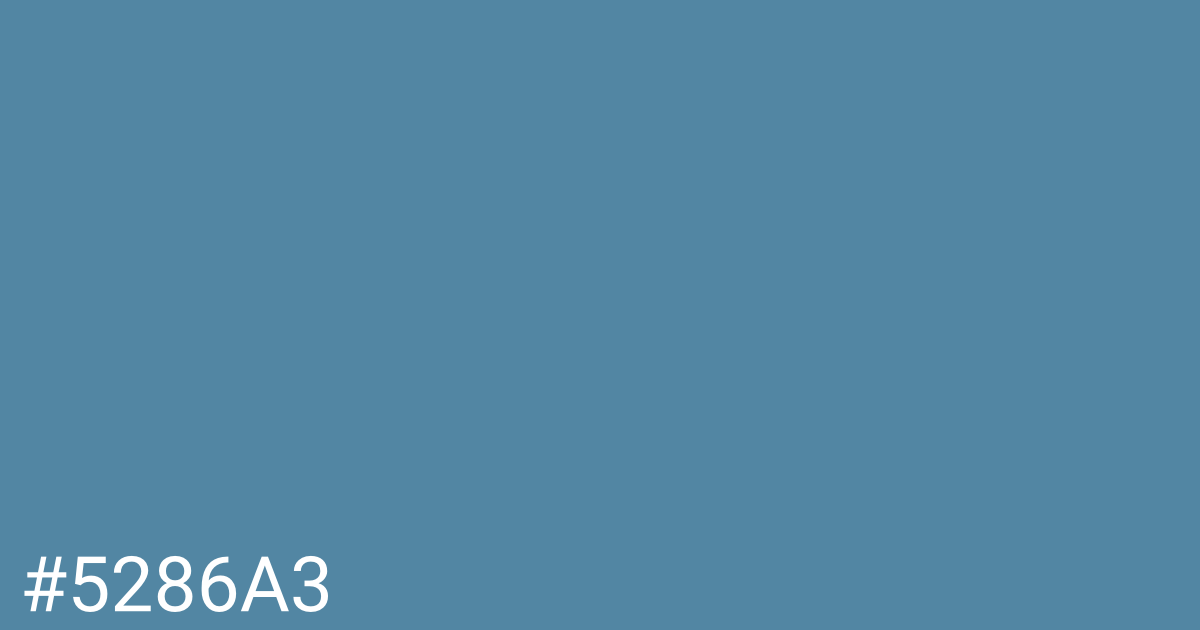 Hex color #5286a3 graphic