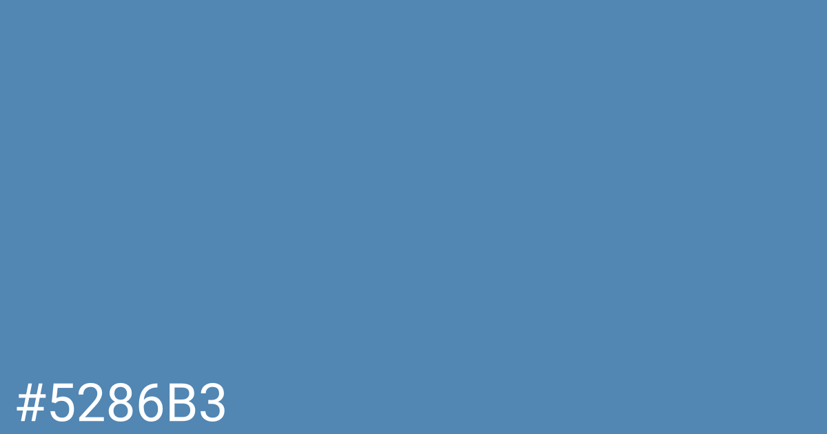 Hex color #5286b3 graphic