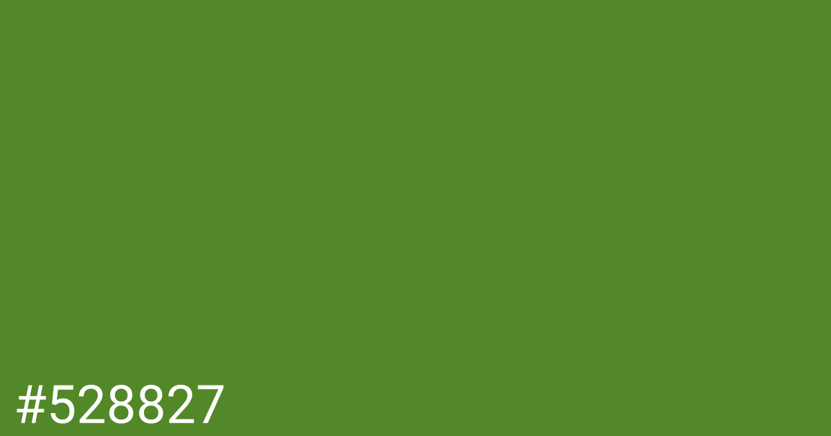 Hex color #528827 graphic
