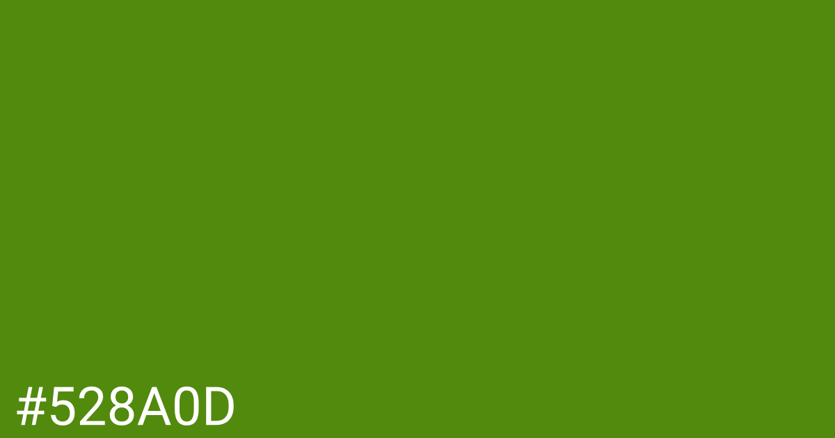 Hex color #528a0d graphic