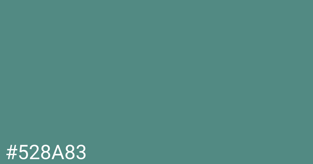 Hex color #528a83 graphic