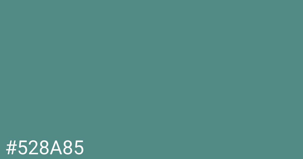 Hex color #528a85 graphic