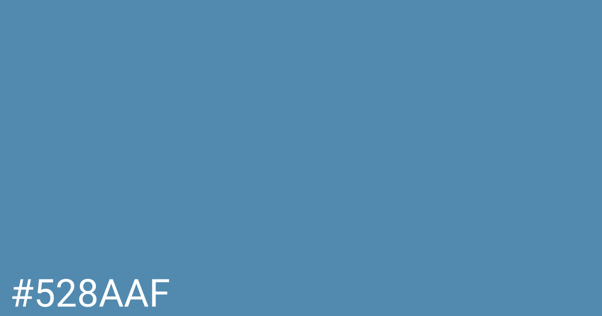 Hex color #528aaf graphic