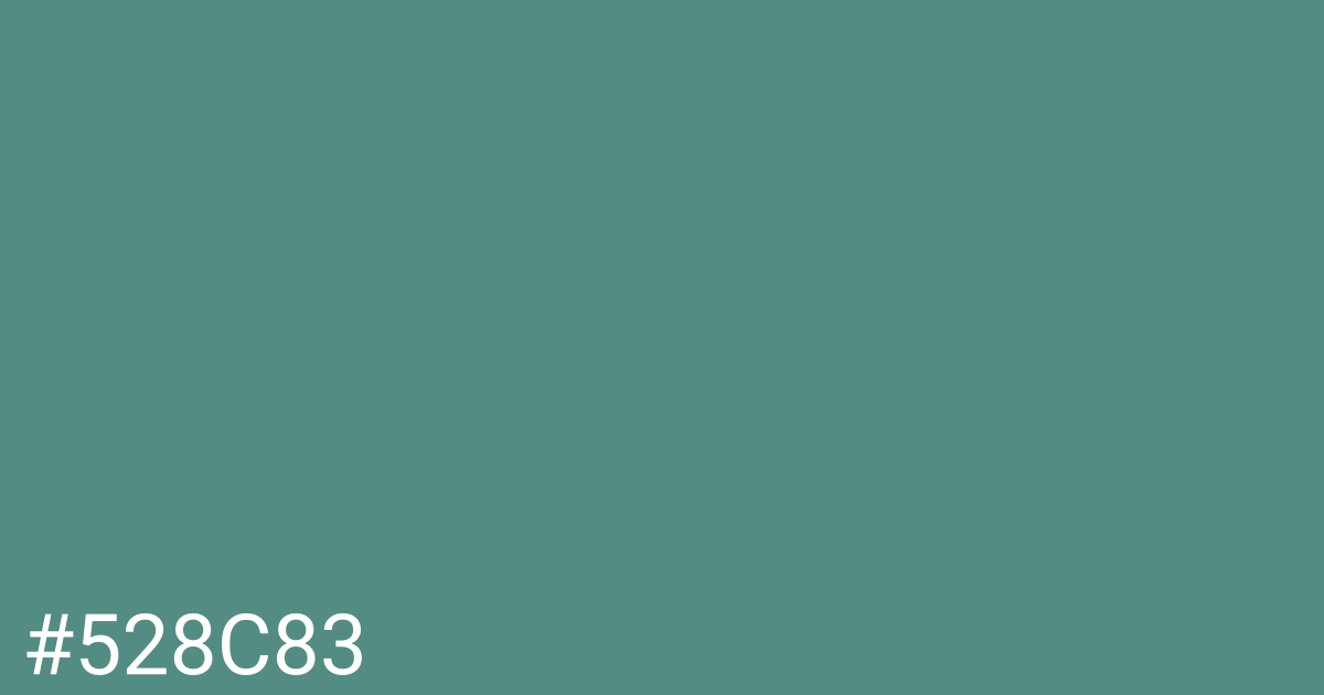 Hex color #528c83 graphic