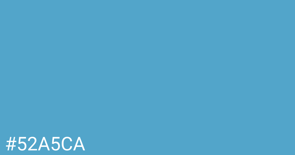 Hex color #52a5ca graphic