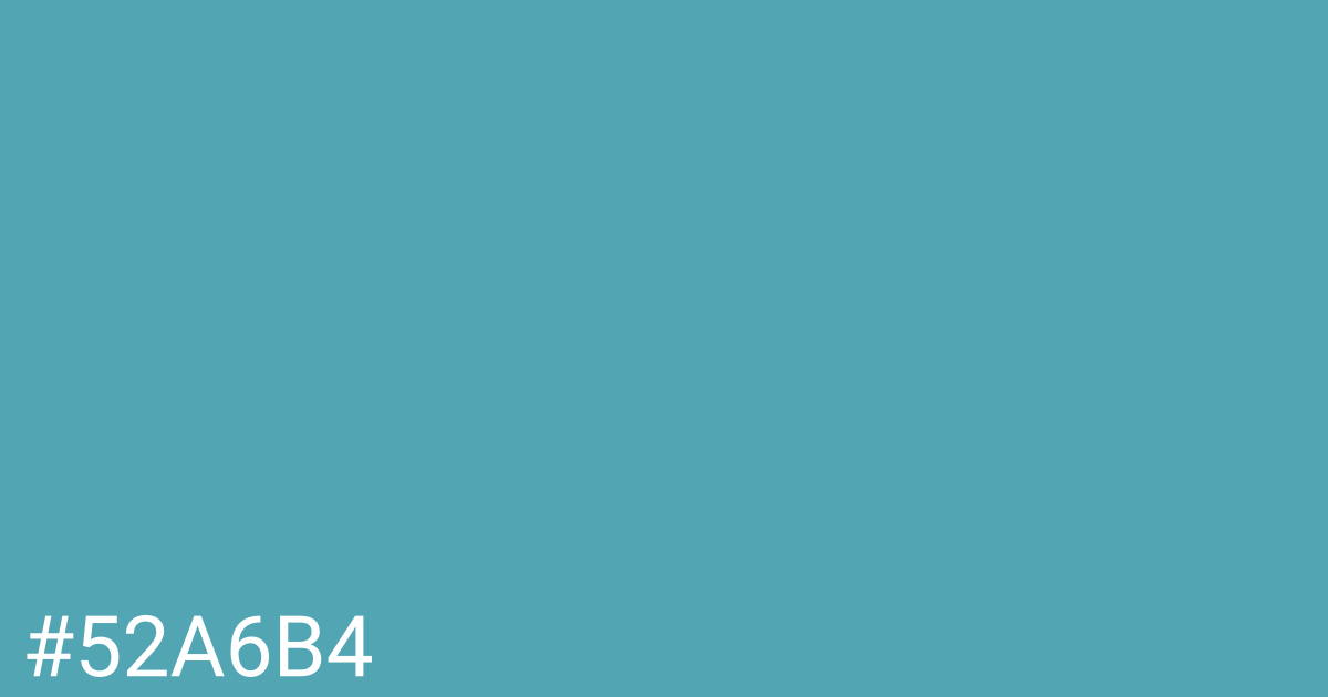 Hex color #52a6b4 graphic