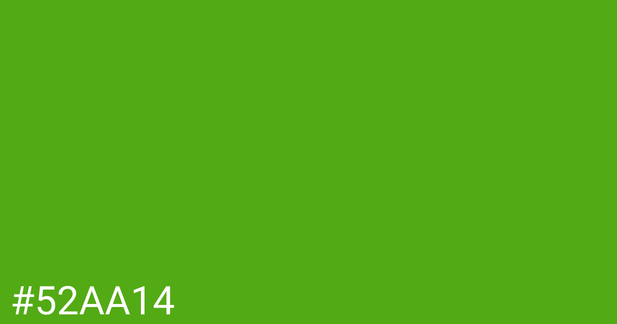 Hex color #52aa14 graphic