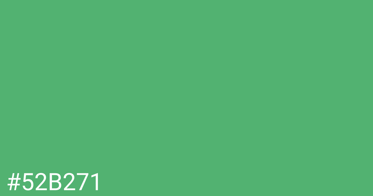 Hex color #52b271 graphic