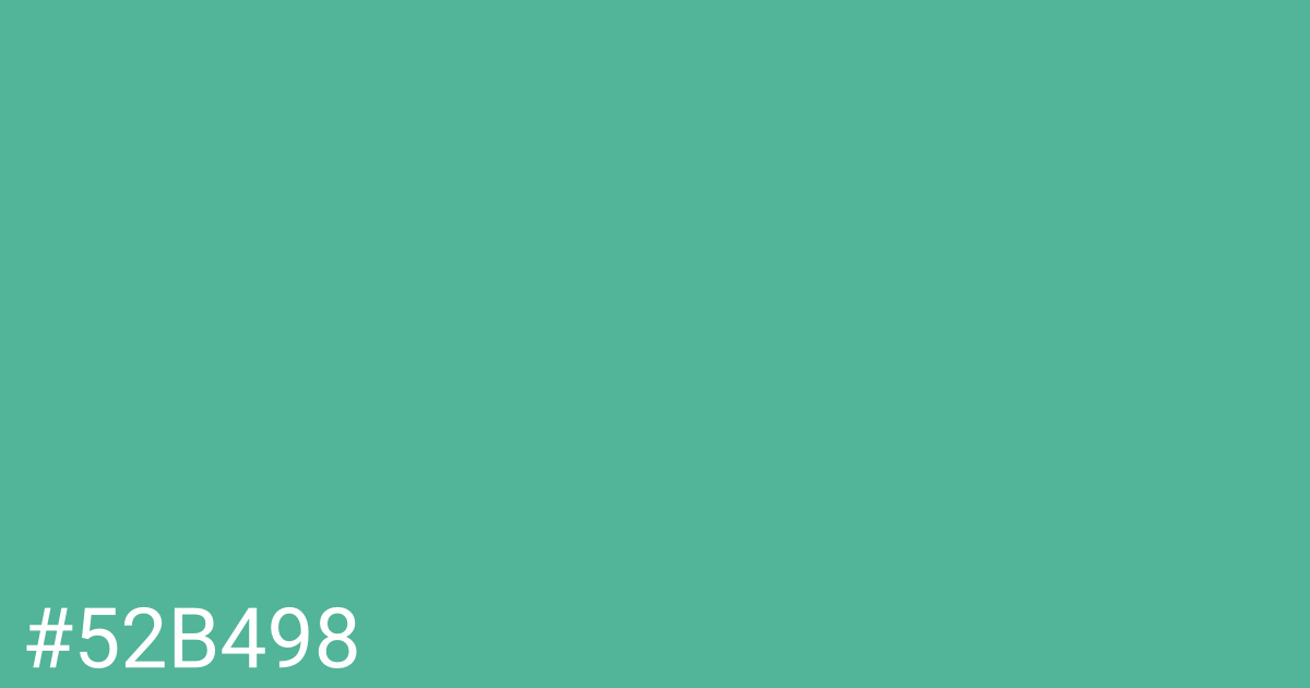 Hex color #52b498 graphic