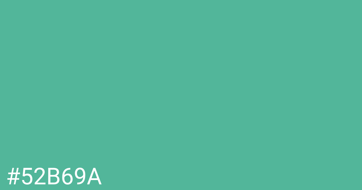 Hex color #52b69a graphic