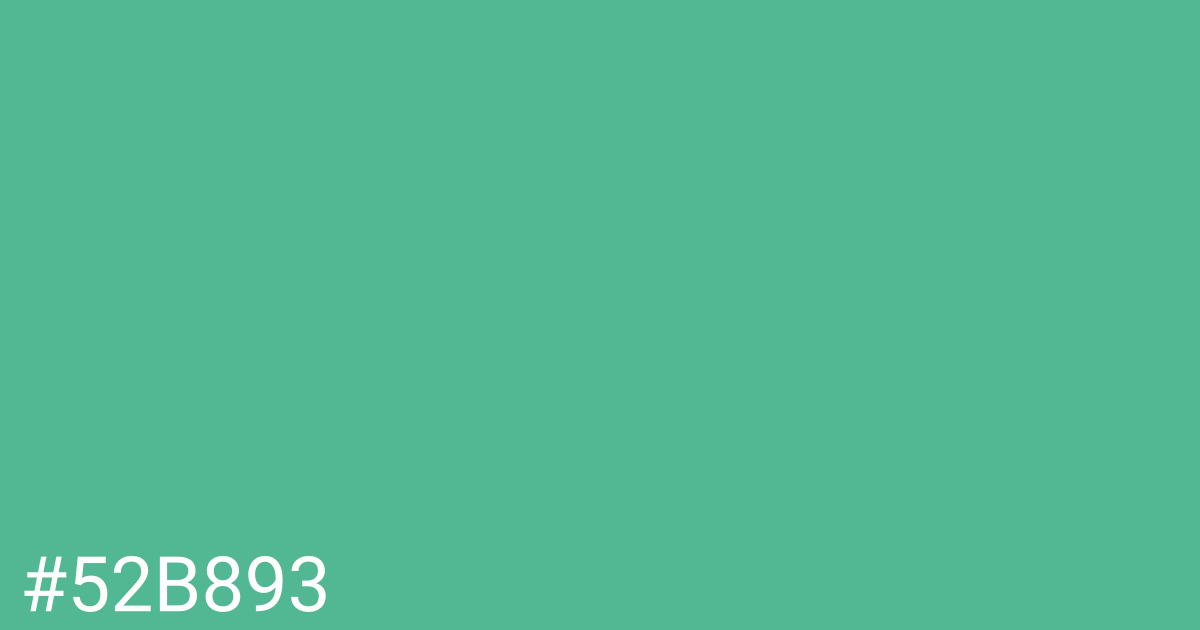 Hex color #52b893 graphic