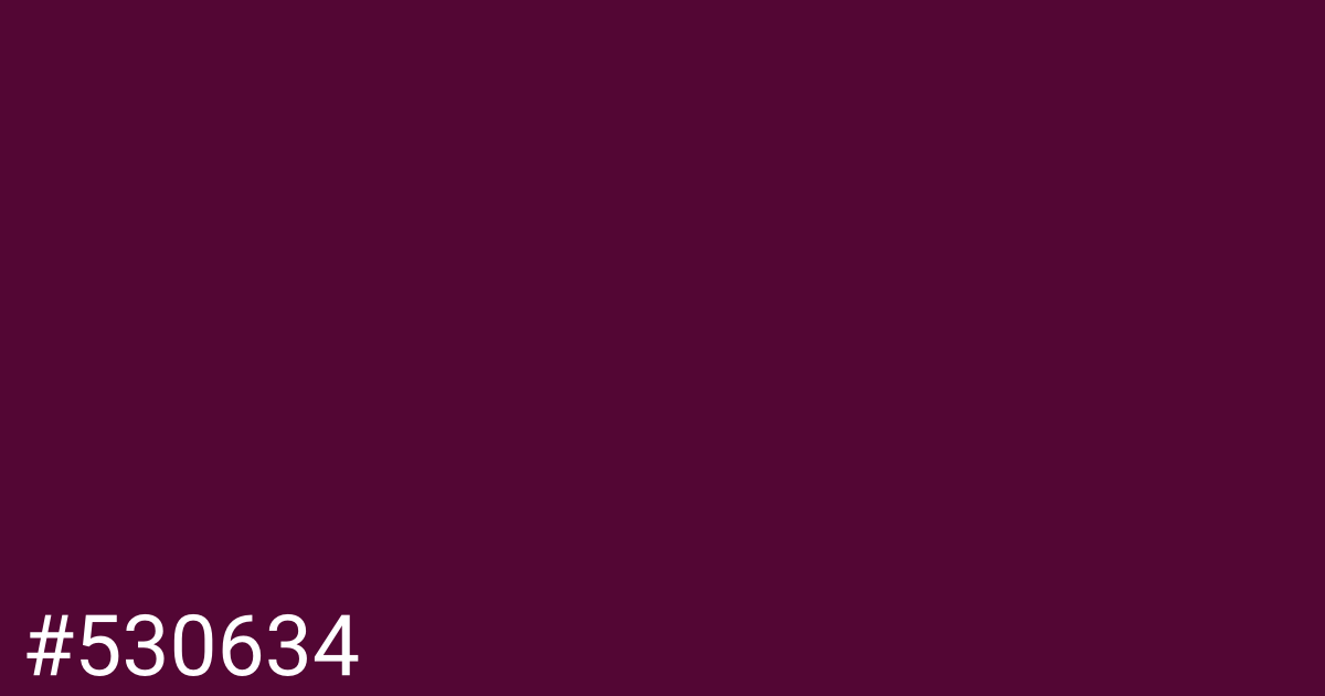 Hex color #530634 graphic