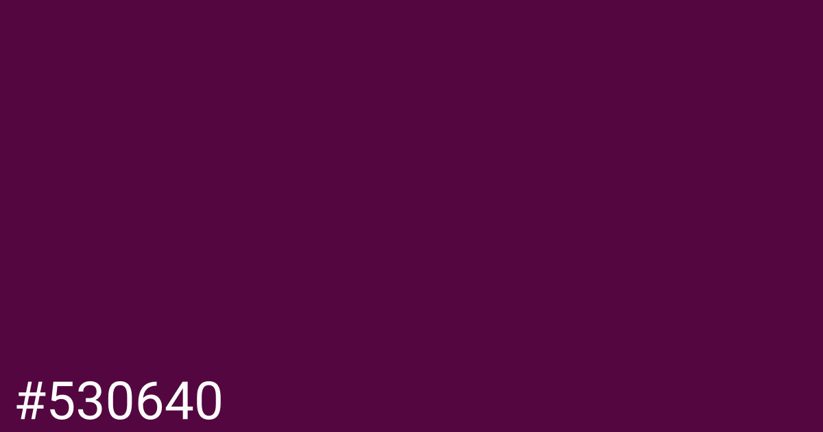 Hex color #530640 graphic