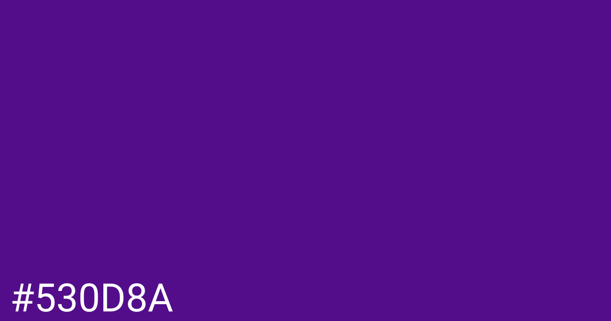 Hex color #530d8a graphic
