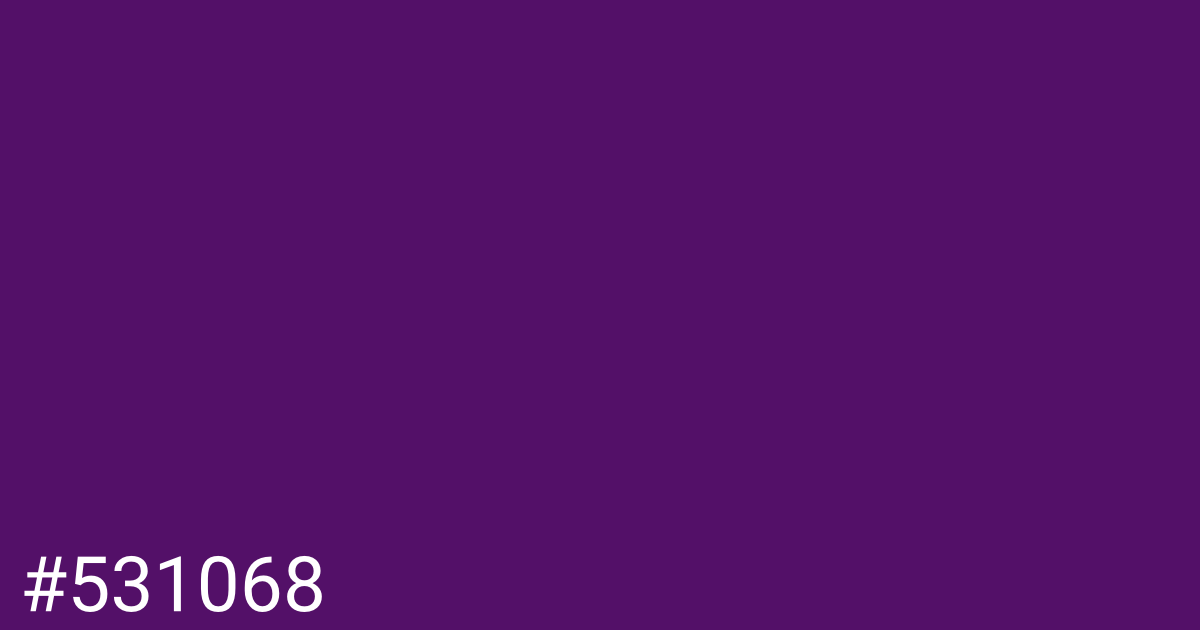 Hex color #531068 graphic