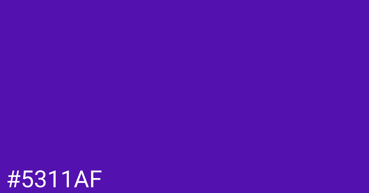 Hex color #5311af graphic