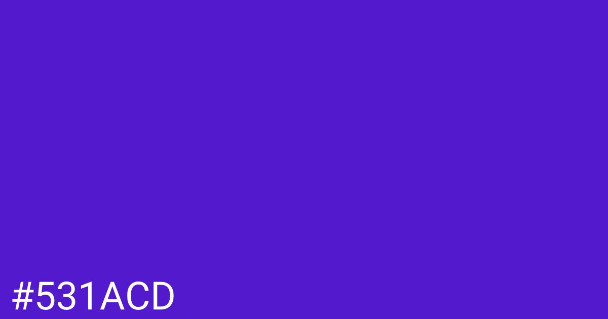 Hex color #531acd graphic