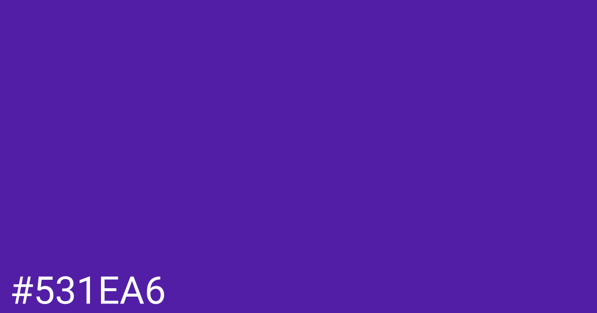 Hex color #531ea6 graphic