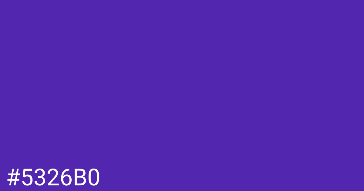 Hex color #5326b0 graphic