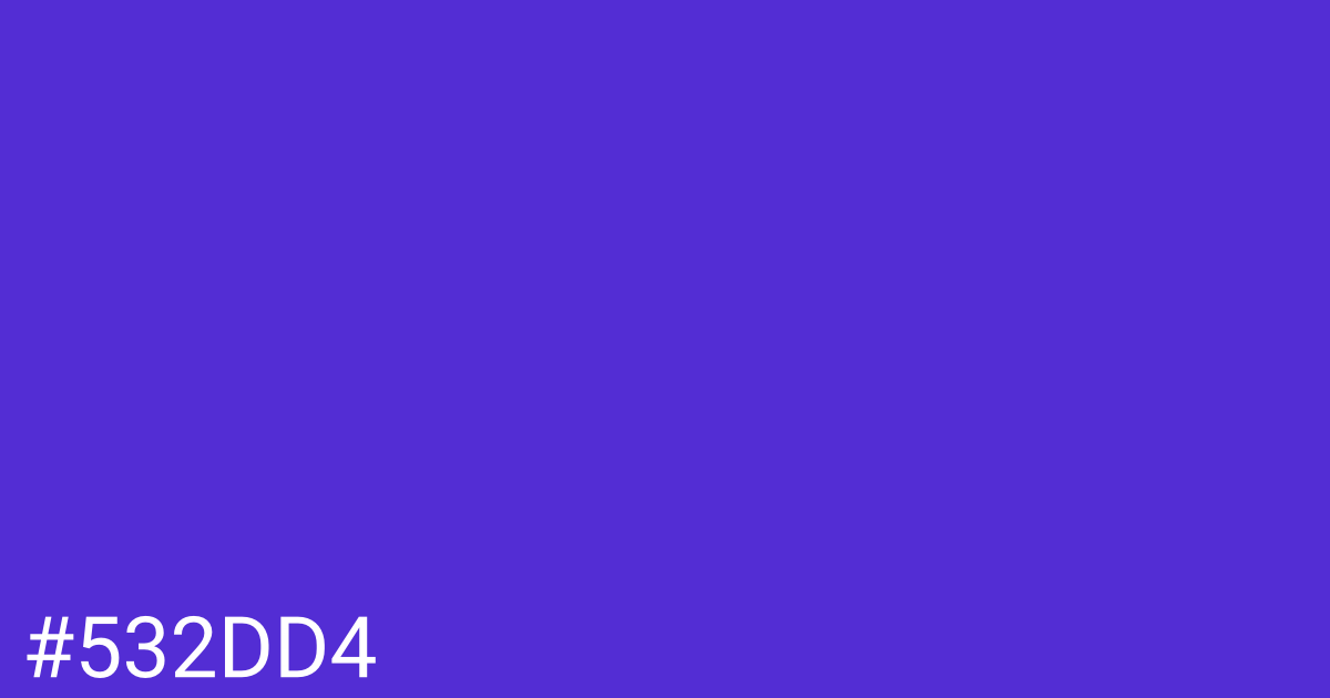 Hex color #532dd4 graphic