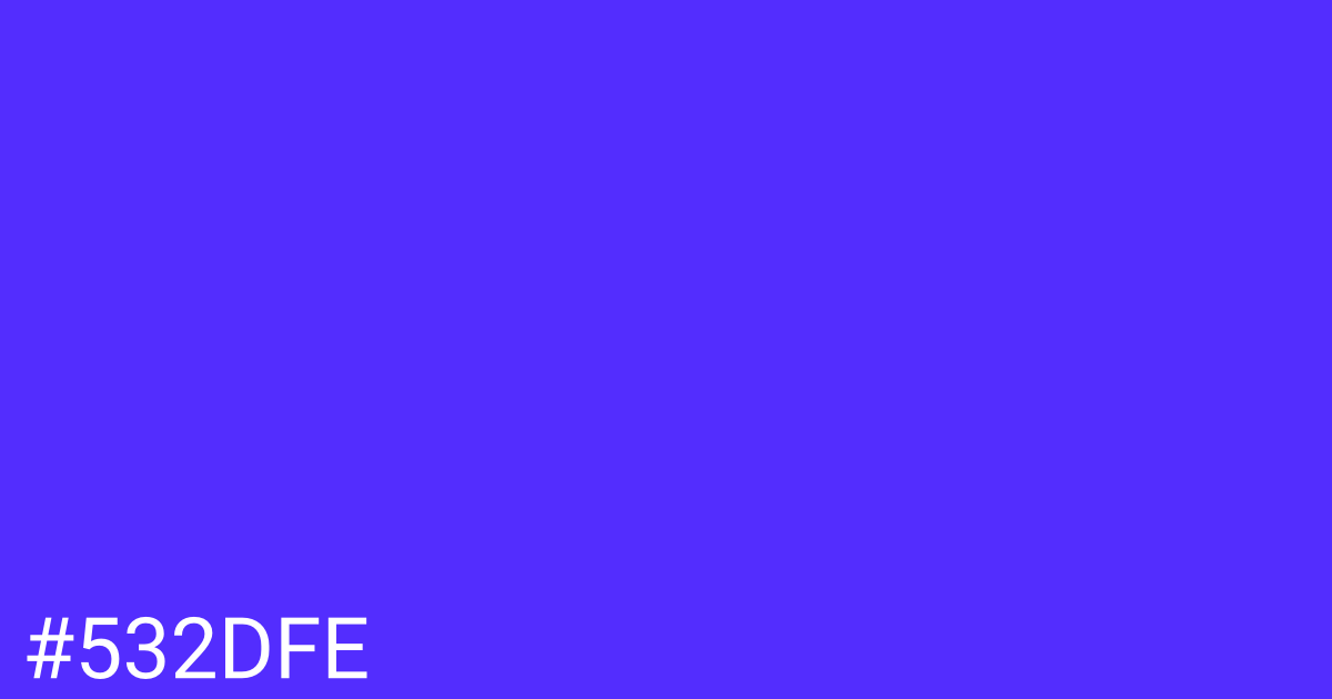 Hex color #532dfe graphic
