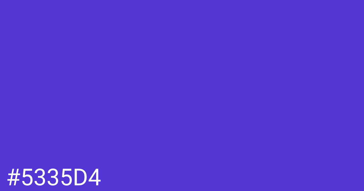Hex color #5335d4 graphic