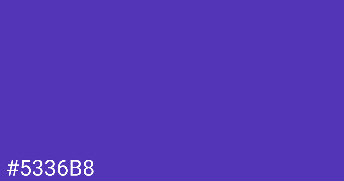 Hex color #5336b8 graphic