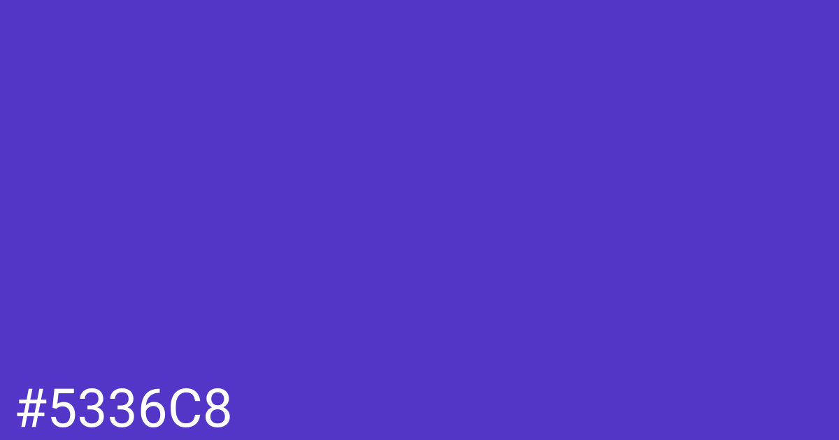 Hex color #5336c8 graphic