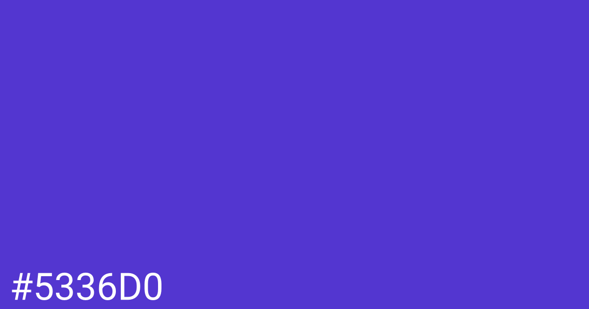 Hex color #5336d0 graphic