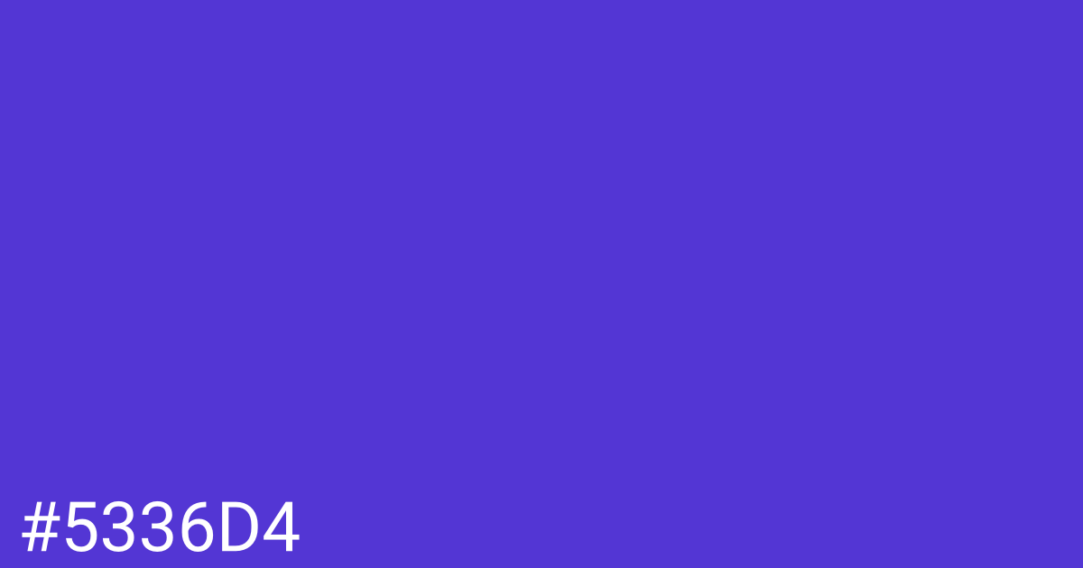 Hex color #5336d4 graphic