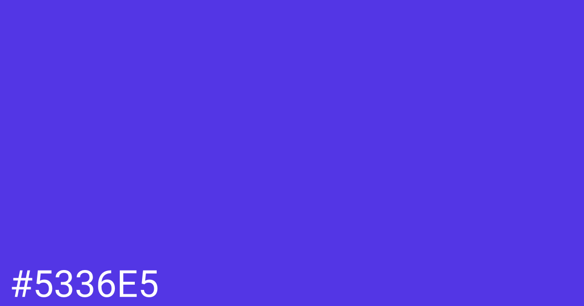 Hex color #5336e5 graphic