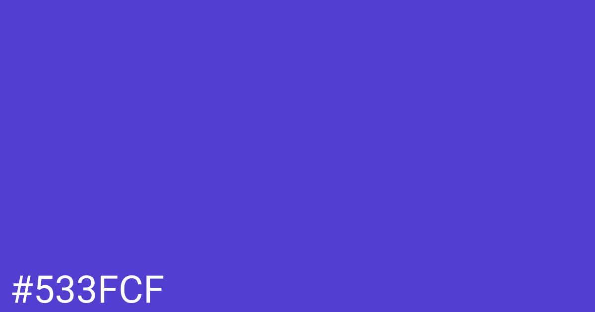 Hex color #533fcf graphic