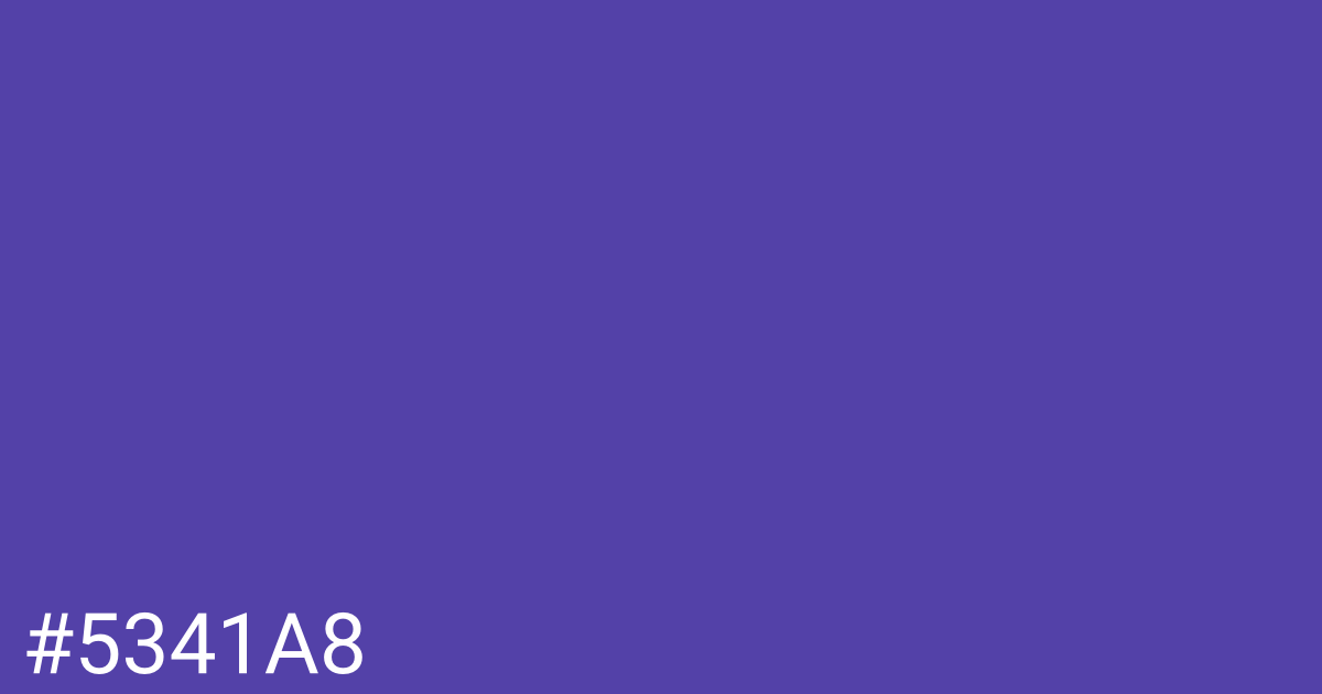 Hex color #5341a8 graphic