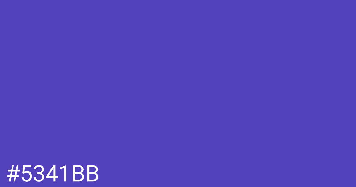 Hex color #5341bb graphic