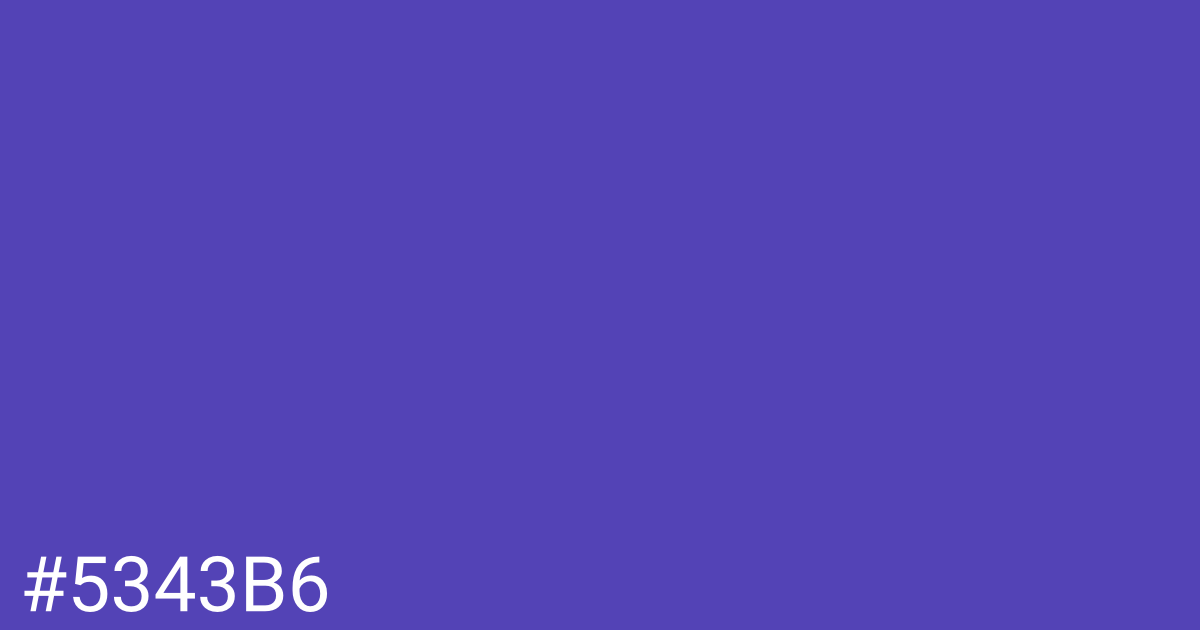 Hex color #5343b6 graphic