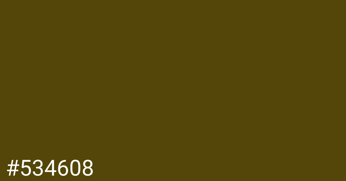 Hex color #534608 graphic