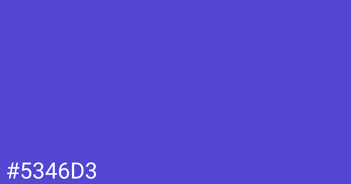 Hex color #5346d3 graphic