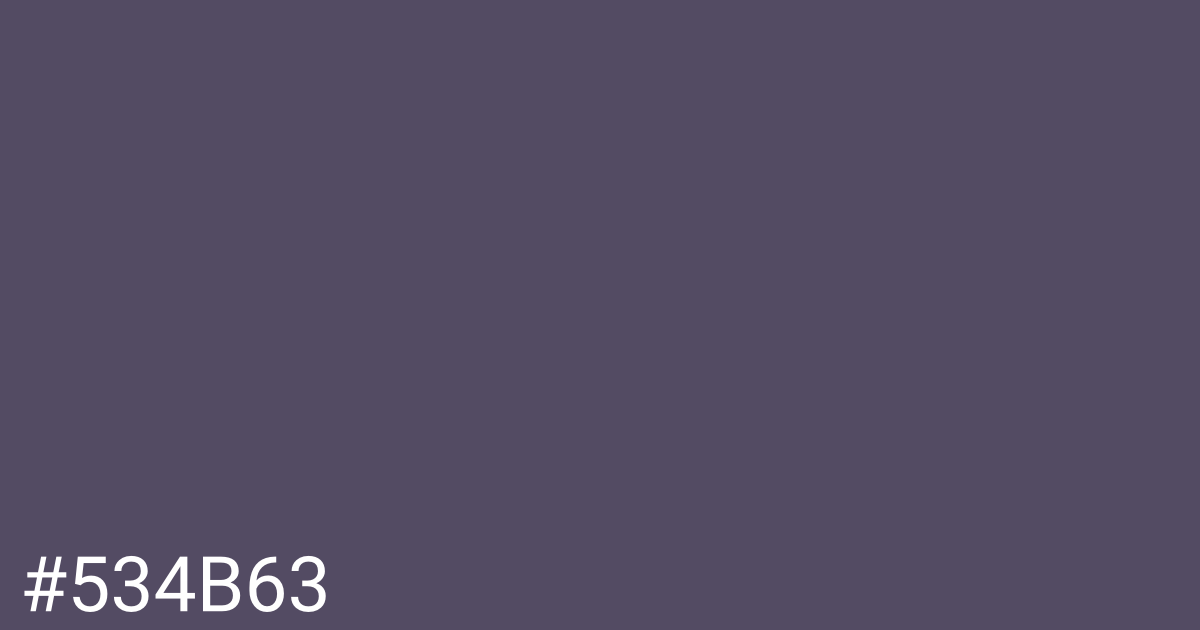 Hex color #534b63 graphic