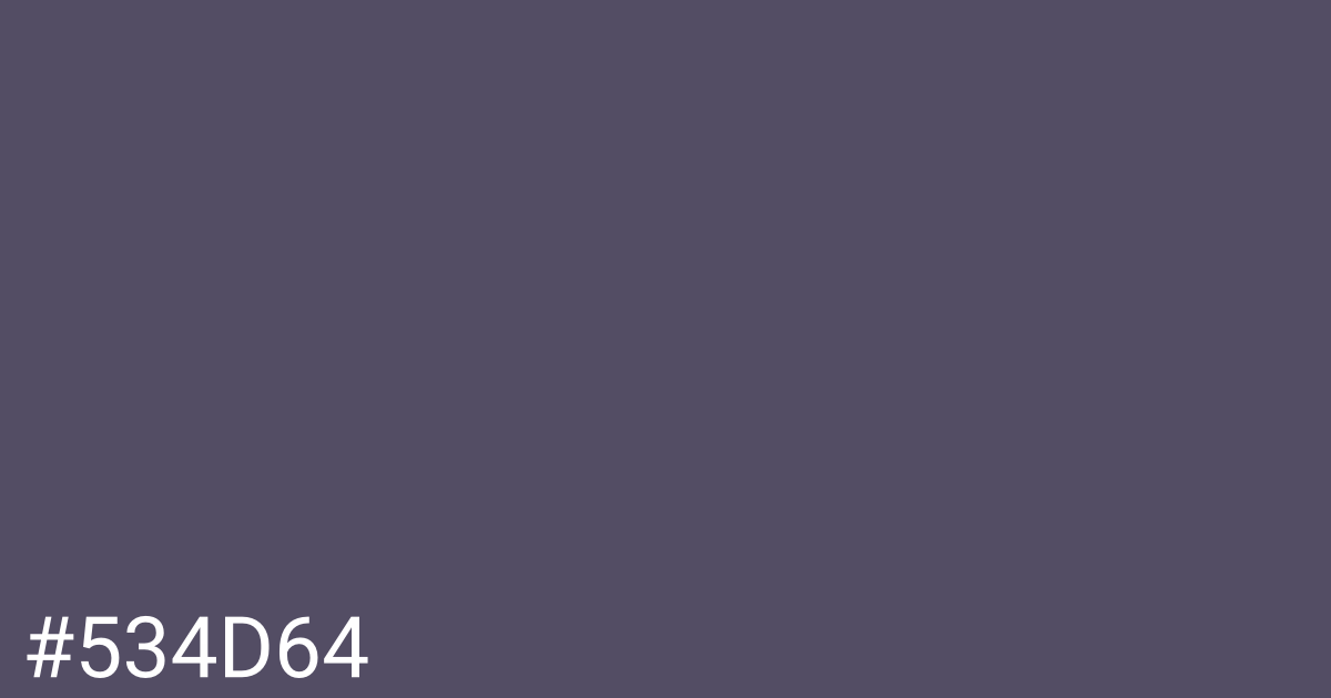 Hex color #534d64 graphic