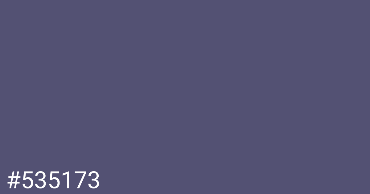 Hex color #535173 graphic