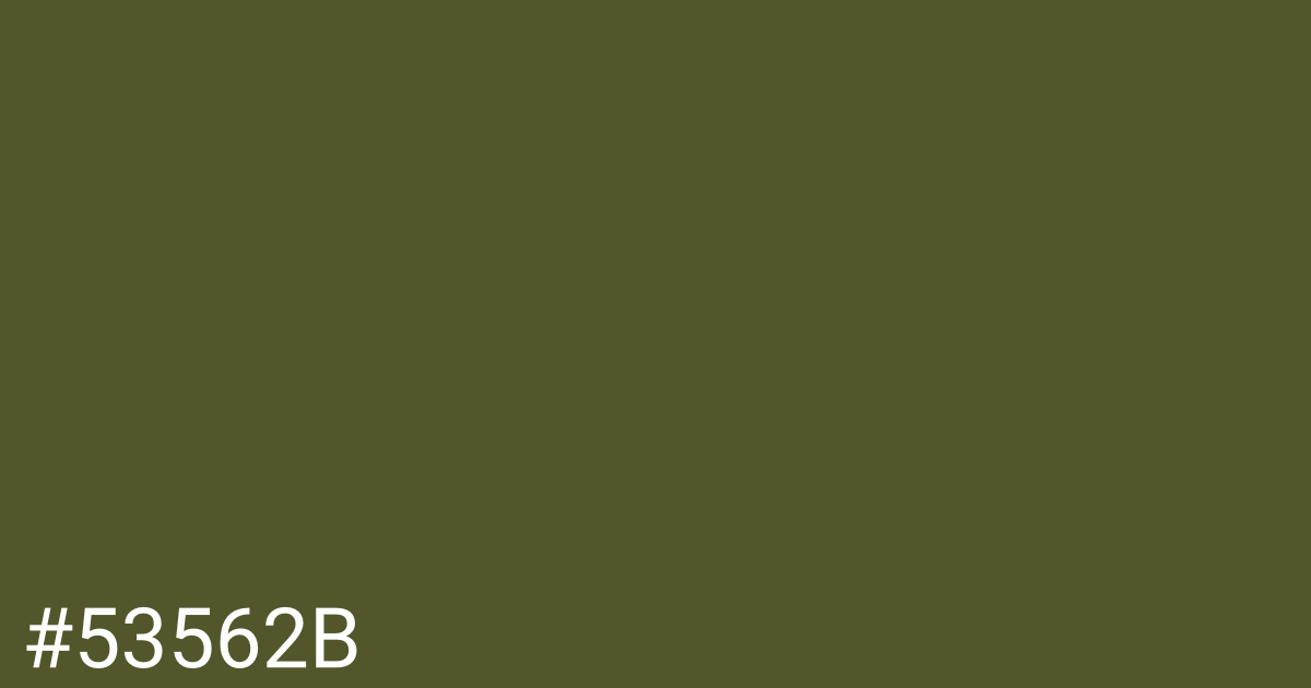 Hex color #53562b graphic