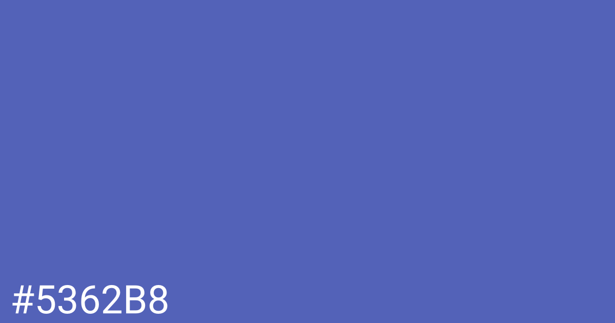 Hex color #5362b8 graphic