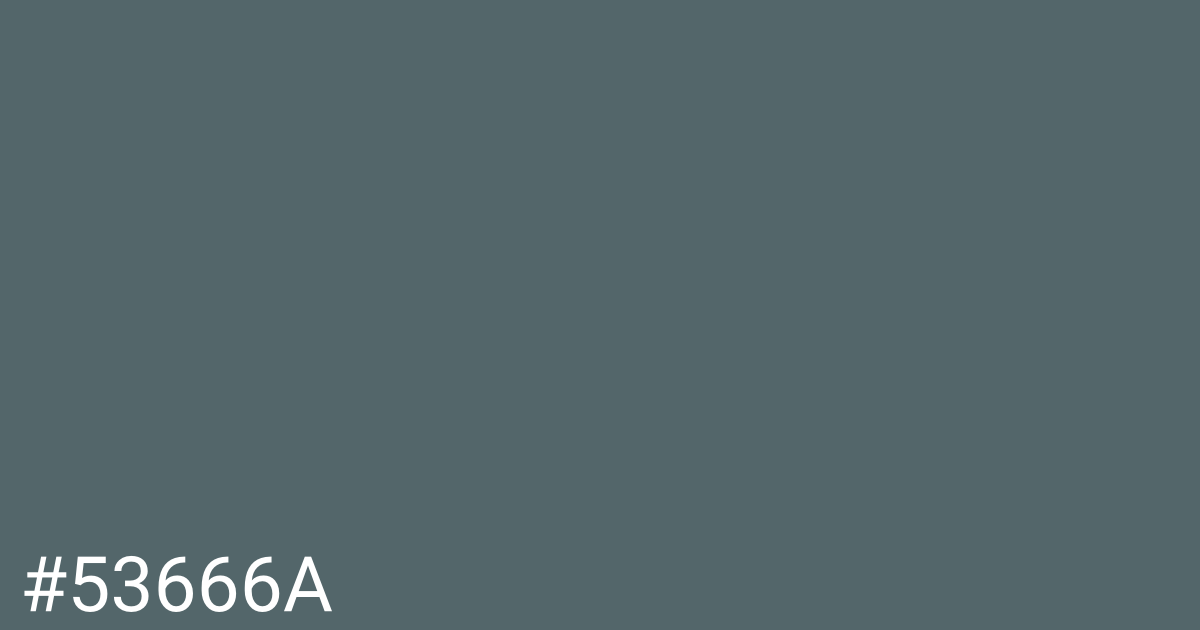 Hex color #53666a graphic