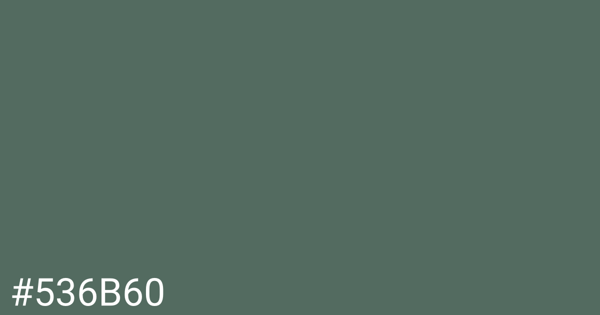 Hex color #536b60 graphic