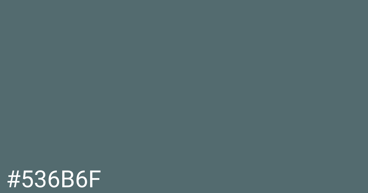 Hex color #536b6f graphic