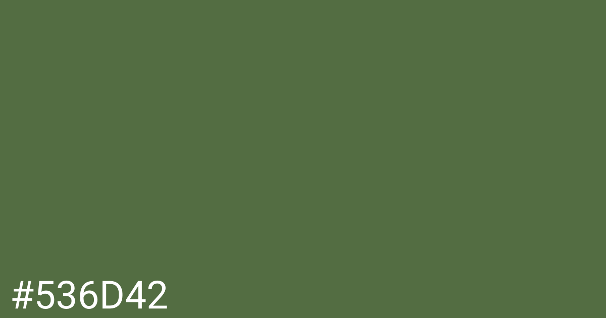 Hex color #536d42 graphic