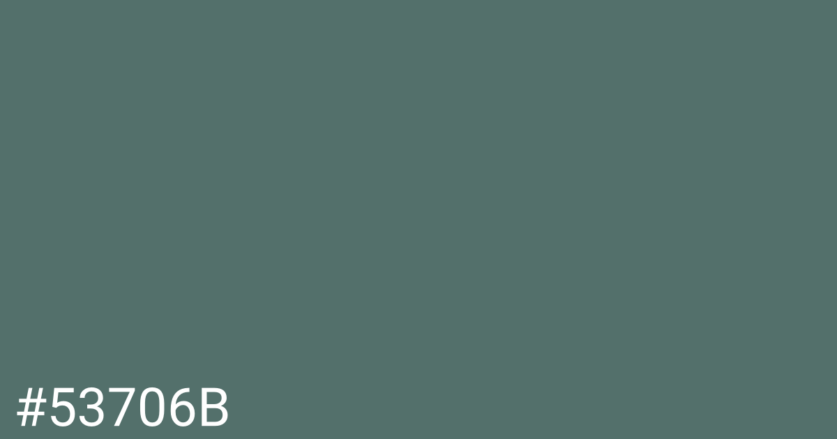 Hex color #53706b graphic